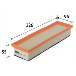 Air Filter VALEO 728700 OE Ref 165469466R