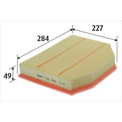 Air Filter VALEO 728705 OE Ref 13717542545