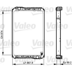 Radiator VALEO 733545 OE Ref 9405000703