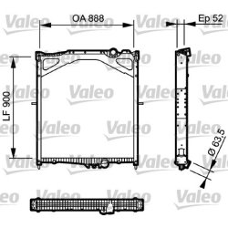 Radiator VALEO 734300 OE Ref 1676635