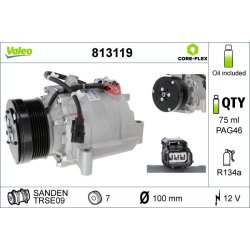 Compresseur de climatisation VALEO 813119 pour HONDA CR-V OE 38800-RZV-G020-M2 VALEO