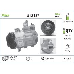 AC Compressor VALEO 813137 OE Ref 0002306211