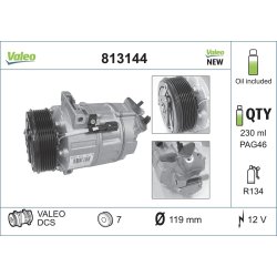 AC Compressor VALEO 813144 OE Ref 8200454172