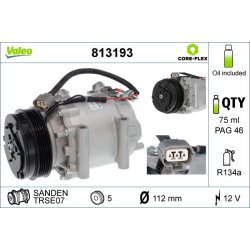 AC Compressor VALEO 813193 OE Ref 38810RMEA01