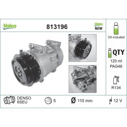 AC Compressor VALEO 813196 OE Ref 0012303511