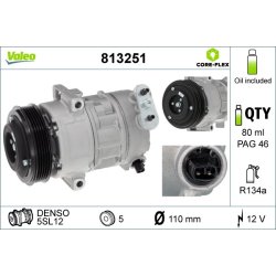AC Compressor VALEO 813251 OE Ref 1854413