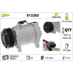 AC Compressor VALEO 813260 OE Ref 5A3F1D2