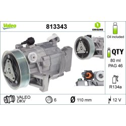 AC Compressor VALEO 813343 OE Ref 924801J63A