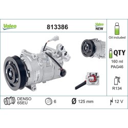 Compresseur de climatisation VALEO 813386 pour RENAULT, OE 7711497392 VALEO