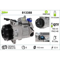 AC Compressor VALEO 813388 OE Ref 0008302500