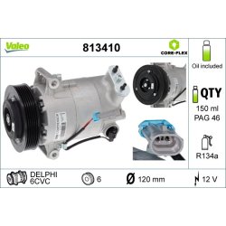 AC Compressor VALEO 813410 OE Ref 13262843