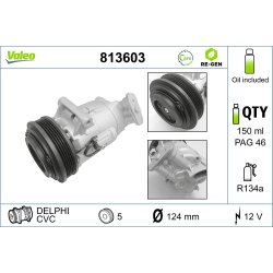 Compresseur de climatisation VALEO 813603 pour VAUXHALL ZAFIRA OE 6854078