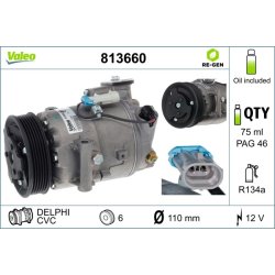 AC Compressor VALEO 813660 OE Ref 1618047