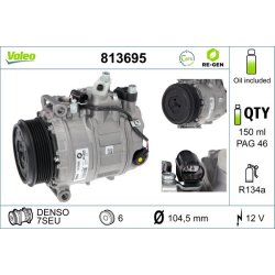 AC Compressor VALEO 813695 OE Ref 0002309111