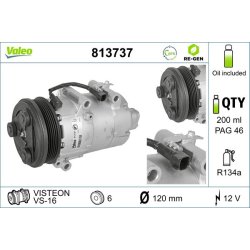 AC Compressor VALEO 813737 OE Ref 1678410