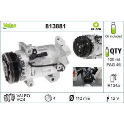 AC Compressor VALEO 813881 OE Ref 926000050R