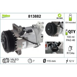 AC Compressor VALEO 813882 OE Ref 926000217R
