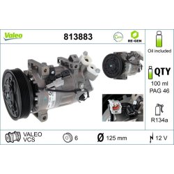 AC Compressor VALEO 813883 OE Ref 926000838R