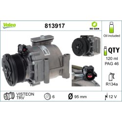 Compresseur de climatisation VALEO 813917 pour FORD FIESTA OE 1514844