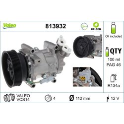 AC Compressor VALEO 813932 OE Ref 926006775R