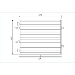 Air Conditioning Condenser VALEO 814172 OE Ref 93862283