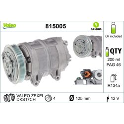 Air Conditioning Compressor VALEO 815005 OE Ref 92600VW100