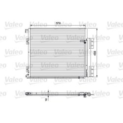 Air Conditioning Condenser VALEO 815060 OE Ref 81619200036