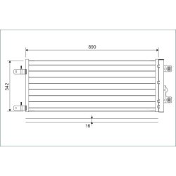 Air Conditioning Condenser VALEO 815125 OE Ref 2015914
