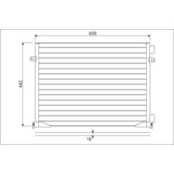 Air Conditioning Condenser VALEO 817577 OE Ref 27650-00QAJ