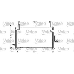 AC Condenser VALEO 818060 OE Ref 96569392