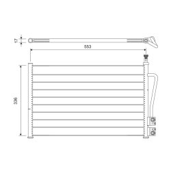 Condenseur de climatisation VALEO 818195 pour FORD, MAZDA FIESTA, FUSION, 2 OE 1363775 VALEO