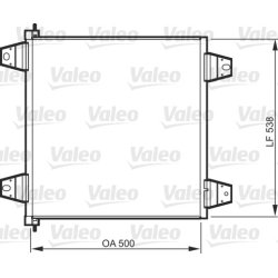 Air Conditioning Condenser VALEO 818986 OE Ref 1629115