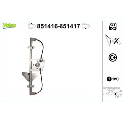 Lève-vitre VALEO 851416 pour NISSAN X-TRAIL OE 80721-4CA0A VALEO