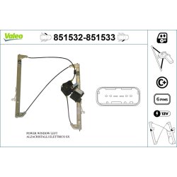 Lève-vitre VALEO 851532 pour RENAULT, LAGUNA OE 8200000937 VALEO