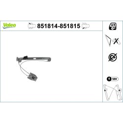 Lève-vitre VALEO 851814 pour BMW Série 5, référence d'origine 51358159835 VALEO