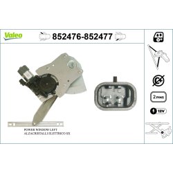 Lève-vitre VALEO 852476 pour NISSAN CUBE, JUKE, LEAF VALEO