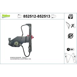 Lève-vitre VALEO 852512 pour CITROËN C3 OE 9223-84 VALEO