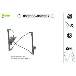 Lève-vitre VALEO 852566 pour PEUGEOT 607 OE 9221-G9 VALEO