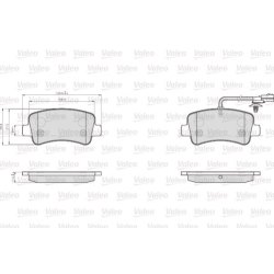 Disc Brake Pad Set VALEO 872112 OE Ref 440601147R