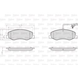 Disc Brake Pad Set VALEO 872172 OE Ref 44060-00Q0M
