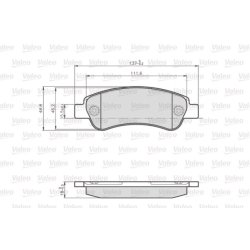 Disc Brake Pad Set VALEO 872465 OE Ref 425469