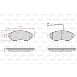 Disc Brake Pad Set VALEO 872468 OE Ref 425357