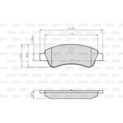 Disc Brake Pad Set VALEO 872599 OE Ref 425240
