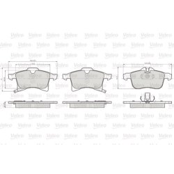 Jeu de plaquettes de frein VALEO 872832 pour VAUXHALL COMBO OE 1605080