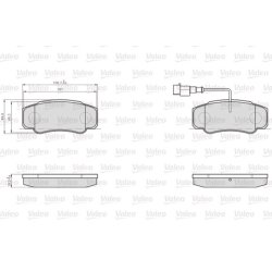 Jeu de plaquettes de frein VALEO 872921 pour CITROEN, PEUGEOT JUMPER, BOXER VALEO
