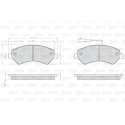 Disc Brake Pad Set VALEO 873466 OE Ref 1612433780