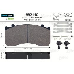 Disc Brake Pad Set VALEO 882410 OE Ref 81 50820 6043