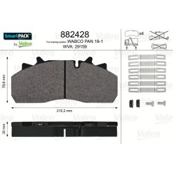 Disc Brake Pad Set VALEO 882428 OE Ref 1628064