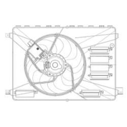 Radiator Fan VEMO V25-01-1563 OE Ref 1 472 815